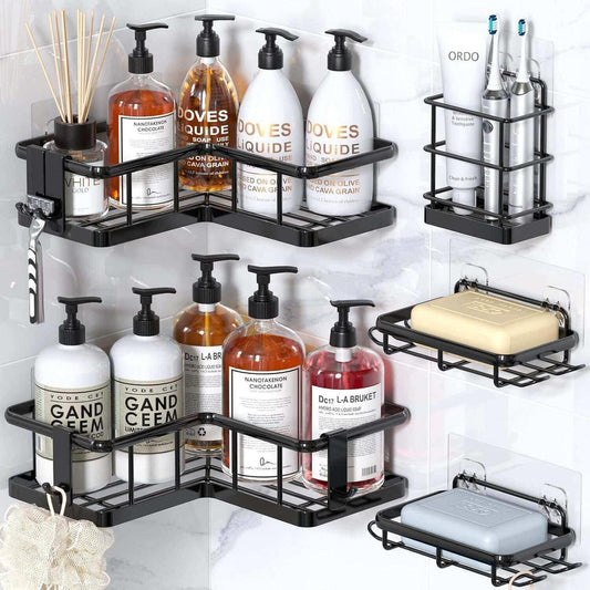 Suporte Organizador Para Canto e Parede 5pcs multiuso