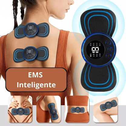 Mini Massageador Elétrico Portátil Recaregavel TENS/EMS