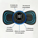 Mini Massageador Elétrico Portátil Recaregavel TENS/EMS