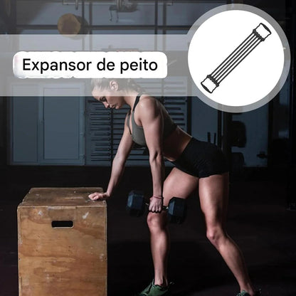 Expansor de Peito com Molas de Aço Ajustável