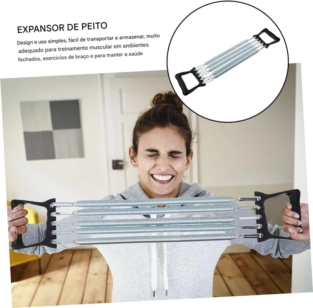 Expansor de Peito com Molas de Aço Ajustável