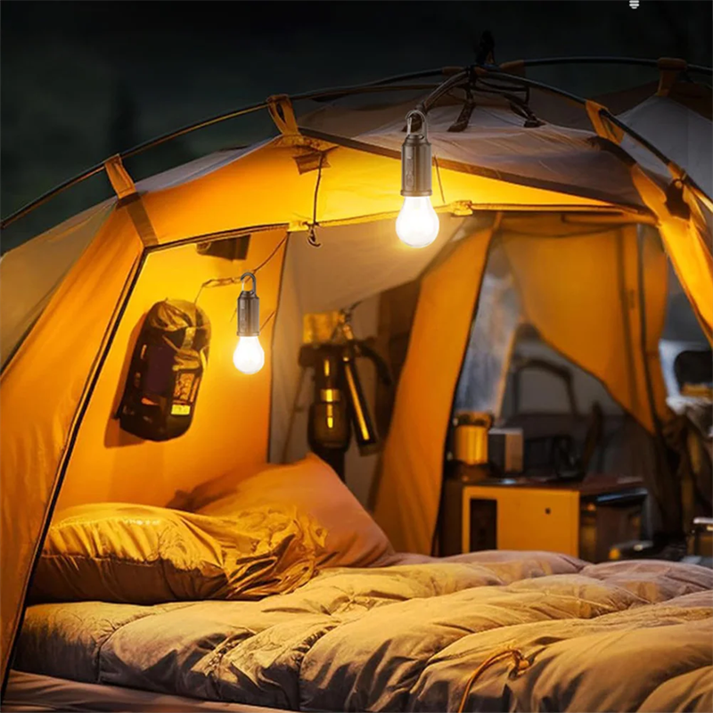 KIT 3 Lâmpadas solar de acampamento Portátil