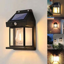 Luminária Solar Externa LED Arandela Vintage com Sensor de Movimento para Jardim Muro e Garagem