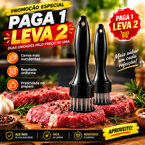 Paga 1 Leva 2 - Amaciador de Carnes Inox