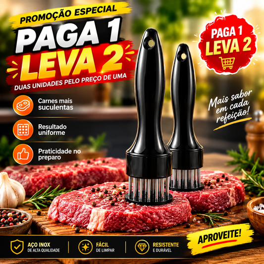 Paga 1 Leva 2 - Amaciador de Carnes Inox