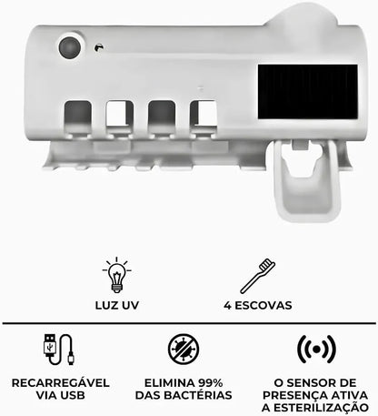 Esterilizador ultravioleta inteligente para escova de dente